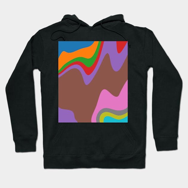 Gradient waves. Hoodie by joshsmith